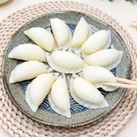 Porte-clés réaliste en TPR souple en forme de dumpling, jouet anti-stress, pendentif alimentaire mignon, breloque de sac à dos, cadeau de vacances pour étudiant