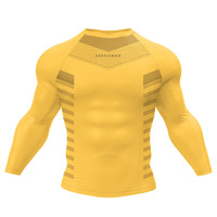 T-shirt Cosplay personnalisé imprimé numérique japonais Anime Vegeta Goku Super Saiyan manches longues Gym Fitness 3D Rash Guard pour hommes