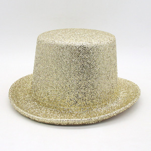 Cappello Fedora con Glitter Top per le vacanze a tesa corta Costume <span class=keywords><strong>da</strong></span> <span class=keywords><strong>mago</strong></span> con paillettes cappello a bombetta - Product Image 4