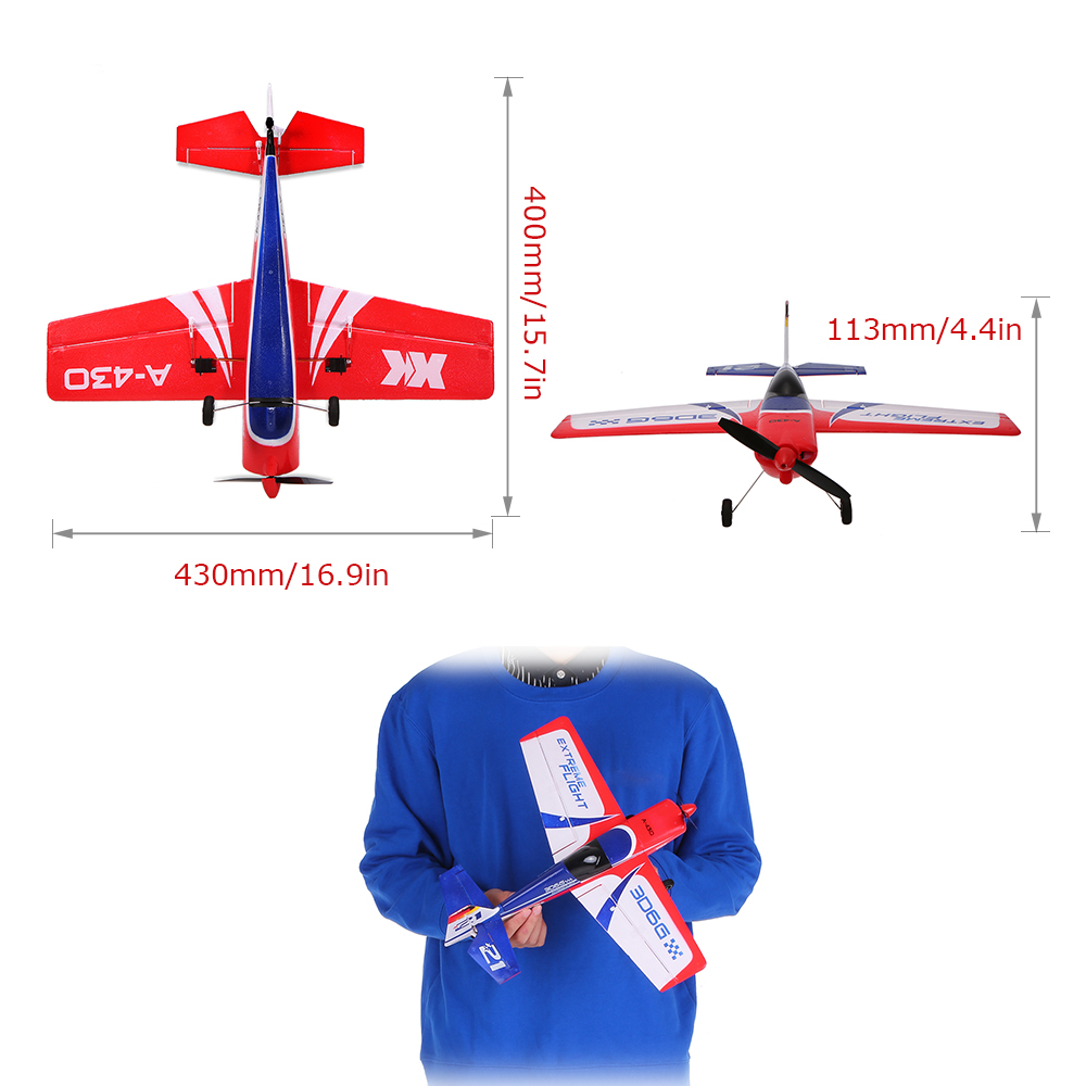 Wltoys Xk A430 5CHRCプレーンブラシレスモーター3D6GシステムEPP