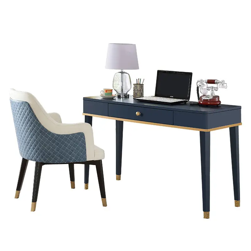 Elegantes modernes Büro tisch design Solid Surface CEO Executive Schreibtisch-und Stuhl büro