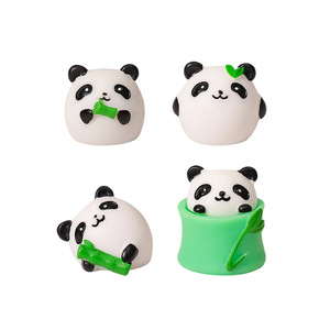 Ornamento Paesaggistico in Miniatura: Piccolo <span class=keywords><strong>Panda</strong></span> e Bambù, Decorazione Artigianale in Resina per Scrivania, Piccolo Ornamento - Product Image 1
