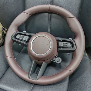 Volante de Cuero Marrón Oscuro para <span class=keywords><strong>Porsche</strong></span> <span class=keywords><strong>Boxster</strong></span> 981 <span class=keywords><strong>S</strong></span> GTS Spyder <span class=keywords><strong>Black</strong></span> <span class=keywords><strong>Edition</strong></span> 2012 a 2016 - Product Image 6