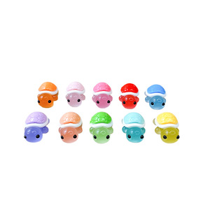Lanshuo - Juego de Joyería DIY de Resina con Forma de Tortuga de Dibujos Animados, Miniatura que Brilla en la Oscuridad, Decoración para el Hogar, Manualidades de Plástico con Forma de Animal - Product Image 5
