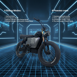 Nueva <span class=keywords><strong>Bicicleta</strong></span> <span class=keywords><strong>Eléctrica</strong></span> Híbrida de Estilo Retro con Generador Integrado de 500W-1000W, Motor Potente, 300KM de Autonomía y Autocargable - Product Image 2