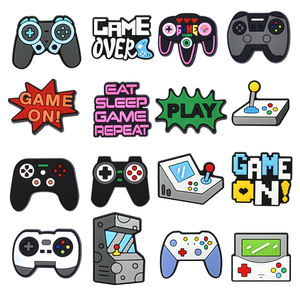 Prix usine GamePad Chaussures Décoration Boucles En Gros <span class=keywords><strong>Bracelet</strong></span> Personnalisé Charmes PVC Accessoires Game Over Chaussure Charmes pour Sabot - Product Image 1