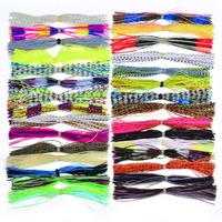 Jupes de pêche en silicone, leurres de pêche Chatter Walleye Buzzbait, fil de silicone, pompon, jigs Bass SpinnerBait, jupes de pêche en silicone