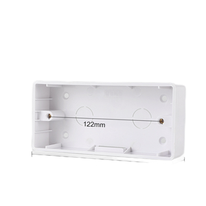 Caja de montaje en pared blanca universal para interruptor de pared y caja de plástico Caja trasera de enchufe Caja de salida - Product Image 2