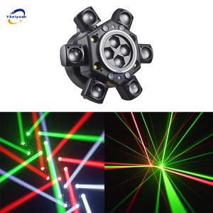 Projecteur à tête mobile 150W RGBW 4-en-1 à 6 bras avec <span class=keywords><strong>effet</strong></span> Bee Eye, DMX512, télécommande, pour DJ, discothèque, bar, fête d'anniversaire, Noël, scène - Product Image 5