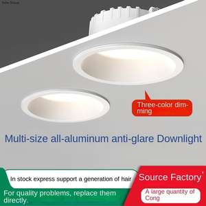 Downlight LED Empotrable Moderno con Clasificación IP65, Alto Brillo, Borde Estrecho, Antideslumbrante, con Reproducción Cromática Ra90 para Iluminación Interior - Product Image 2