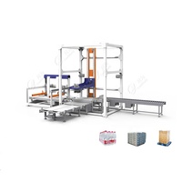 Palettiseur robotisé Usine Sac De Ciment Sel Chimique Engrais Sucre Carton Ligne De Remplissage De Boisson Automatique Palettiseur Machine