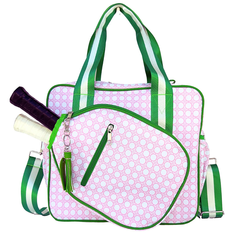 Pickleball Bag with Fence Hook Large Capacity Water Bottle Paddles Balls Accessories Spacious Pickleball Bag Outdoor Activities