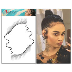 <span class=keywords><strong>Stampa</strong></span> personalizzata del tatuaggio dei capelli 4C di vendita calda contro l'allergia autoadesivo del tatuaggio dei capelli delle donne impermeabili temporanee - Product Image 5