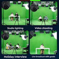 Luz LED HD Digital Plana para Fotografía, Temperatura de Color Ajustable, Control DMX, 100W, Luz Suave, IP22, 110V-240V