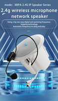 Microphone sans fil portable avec haut-parleur, amplificateur intégré, installation au plafond, utilisé dans les salles de classe/conférences/mosquées