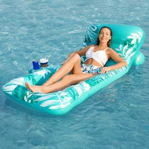 Flotador Inflable de PVC para Piscina con Portavasos y Reposacabezas para Adultos de MAKE WAVES - Product Image 1