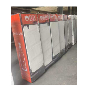 Porte en verre mince <span class=keywords><strong>vitrine</strong></span> de <span class=keywords><strong>boisson</strong></span> froide refroidisseur d'air réfrigérateur écran LED congélateur vertical réfrigérateur pour boissons - Product Image 6