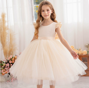 Abito Estivo con Maniche a Sbuffo in Cotone <span class=keywords><strong>per</strong></span> Bambine e Neonati - Product Image 4