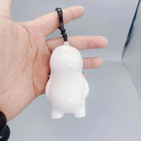 Fournitures d'art DIY Coloriage 6.5cm/7cm /8cm Porte-clés ours pour enfants Résine Matériel Graffiti Fluide Jouet Porte-clés