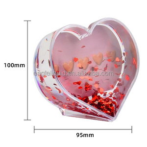 Cornice Portafoto a Forma <span class=keywords><strong>di</strong></span> <span class=keywords><strong>Cuore</strong></span> con Globo <span class=keywords><strong>di</strong></span> <span class=keywords><strong>Neve</strong></span> Personalizzato, Regalo <span class=keywords><strong>di</strong></span> Compleanno Carino per Famiglia e Coppie - Product Image 1