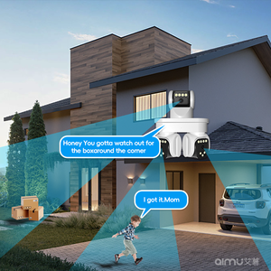 Wifi Network <strong>IP</strong> CCTV Surveillance <strong>Camera</strong> Three Lenses 360 Panoramic Auto Tracking Colorful Night Vision <strong>HD</strong> PTZ <strong>Camera</strong> Cloud Data - Product Image 5