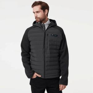 Vente en gros OEM ODM – Manteau d'hiver pour homme avec fermeture éclair, doudoune matelassée en duvet de canard, style mode - Product Image 2