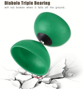 Chinese Custom Logo Yoyo Diabolo with Wooden Stick Eco-friendly <b>PS</b> Material Portable Promotional Gift - Product Image 2