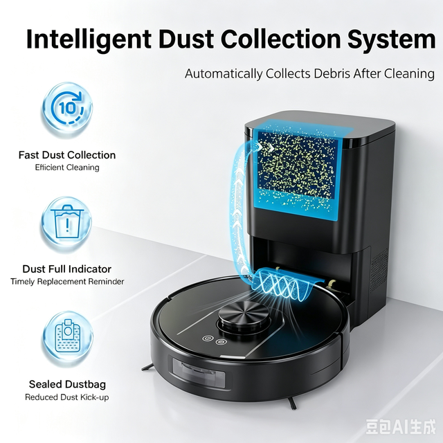 LDS Laser Robot Vacuum Cleaner With Auto Dust Station