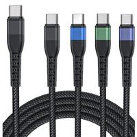 SKYLIGHT 60W PD 3A Snellader USB-C Gevlochten Kabel - 1-3m Lengte Zuiver Koperen Geleider - Voor iPhone 15/16 Pro Max//-1