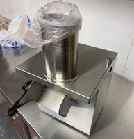 Commerciële elektrische groentehakmachine van roestvrij staal, voor fruit, aardappel, ui, wortel, in blokjes snijdend, voor restaurantkeukens