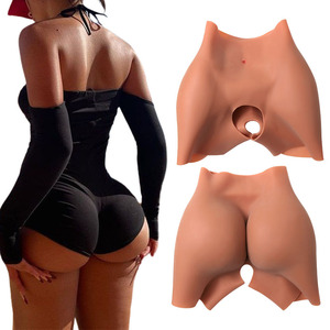 Vêtements de mise en forme en gros 5XL, taille plus, coussinets en silicone pour les fesses, culottes rembourrées, fesses épaisses, faux fessier pour femme sexy - Product Image 1