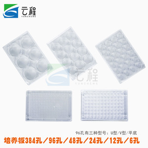 Microplaca de cultivo Yuncheng de 96 pocillos con fondo plano UV para cultivo celular y ensayo - Product Image 1