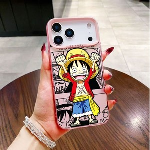 Cartoon happy Monkey D Luffy designer anime phone case for iPhone 17Air 16plus 15pro 14 UV print back cover for Samsung S26 - Product Image 4
