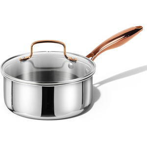 High Quality Modern American Style Soup Pots <b>Saucepan</b> Without Coating Triply Stainless Steel Milk Pot - Product Image 1