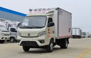 Foton Xiangling M1 Benzine Gekoelde Vrachtwagen 4X2 China Goedkope Koelkast Vrachtwagens Auto 122pk