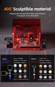 DAJA A7 MINI PRO Grabador láser Máquina cortadora de grabado láser Cubierta completa DIY <span class=keywords><strong>PC</strong></span> APP Control para madera Metal Joyería Plástico - Product Image 4