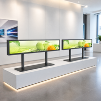 Écran publicitaire numérique LCD mural pour centre commercial et magasin de détail avec CMS basé sur le cloud et télécommande
