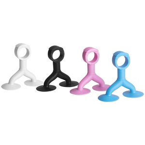 Zuogang Silicone Door Stopper Double <b>Suction</b> Cup Wall Mount No Drilling Required Door Handle Protector Anti Collision <b>Pad</b> - Product Image 5