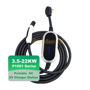 RunboEV 25ft cable de carga estándar 3.5KW 7KW EV estación de carga EV estaciones de carga para cargador de vehículos eléctricos