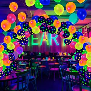 90 ballons ronds transparents en TPU de 12 pouces, lumineux dans le noir, pour fête, bar, discothèque, décoration de Ramadan, de Noël - Product Image 5
