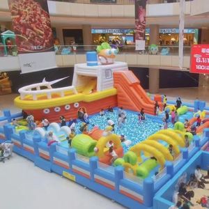 Gran castillo inflable hinchable con gorila saltar con aire para niños parque de juegos Little Yellow Duck Naughty Castle - Product Image 3