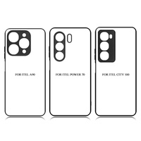 Nouvelles coques de téléphone portable personnalisées en TPU 2D, sublimation, étanches, antichoc, noires, 100% compatibles avec ITEL Power