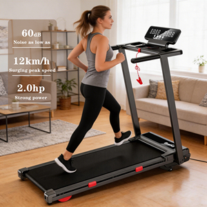 Tapis roulant électrique YUNPAO, nouveau modèle, vitesse 12 km/h, capacité 120 kg, inclinaison automatique 0-15 %, porte-gobelet, vente directe d'usine à prix avantageux, pour la salle de sport et la <span class=keywords><strong>maison</strong></span>. - Product Image 5