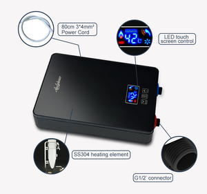 Instant Hot Water Heater 6000W High Power for <b>Kitchen</b> and Bath Fast Flow Easy Installation Wall Mounted - Product Image 6