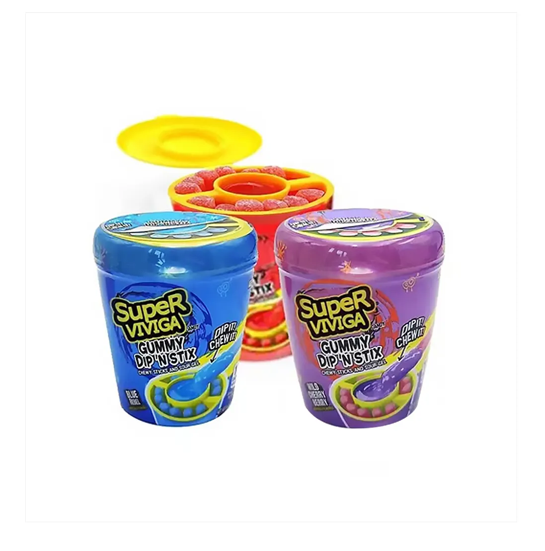 Halal Delicious Sour Juice Soft Gummy Healthy Kids Mix Jelly Fruit Sweet Stick Chewy Gummy Jelly Candy