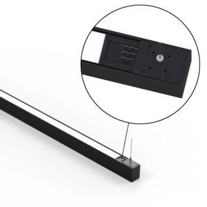 Lámpara lineal LED con interruptor CCT, alto CRI 80 y 140lm/W, luminaria suspendida para oficina y hogar - Product Image 1