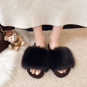 Tongs tendance 2026 pour femmes, pantoufles moelleuses à plateforme, antidérapantes, rehaussantes, sandales d'extérieur pour l'été - Product Image 3