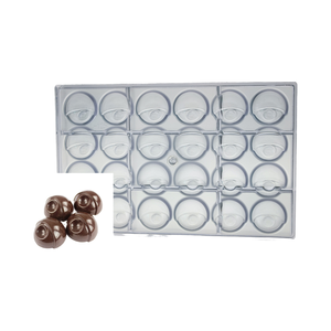 Moules à chocolat sphériques semi-circulaires en <span class=keywords><strong>polycarbonate</strong></span> durables écologiques personnalisés moules à gâteaux outils de cuisson - Product Image 2