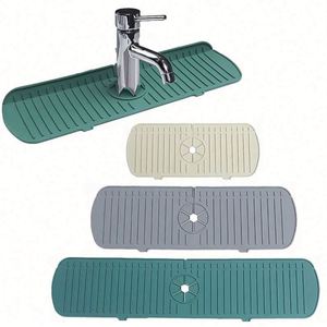 Tapis anti-éclaboussures pour robinet de cuisine en acier inoxydable et cuivre, support de drainage pour éponge, protection de comptoir, écologique - Product Image 1