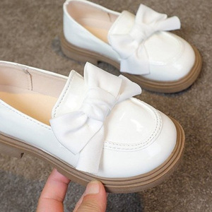 Mocasines con Detalle de Lazo y Estampado a Cuadros Primavera 2025, Zapatos Sin Cordones Negros Estilo Británico, Parte Superior de PU, Suela de Plataforma de Goma - Product Image 4